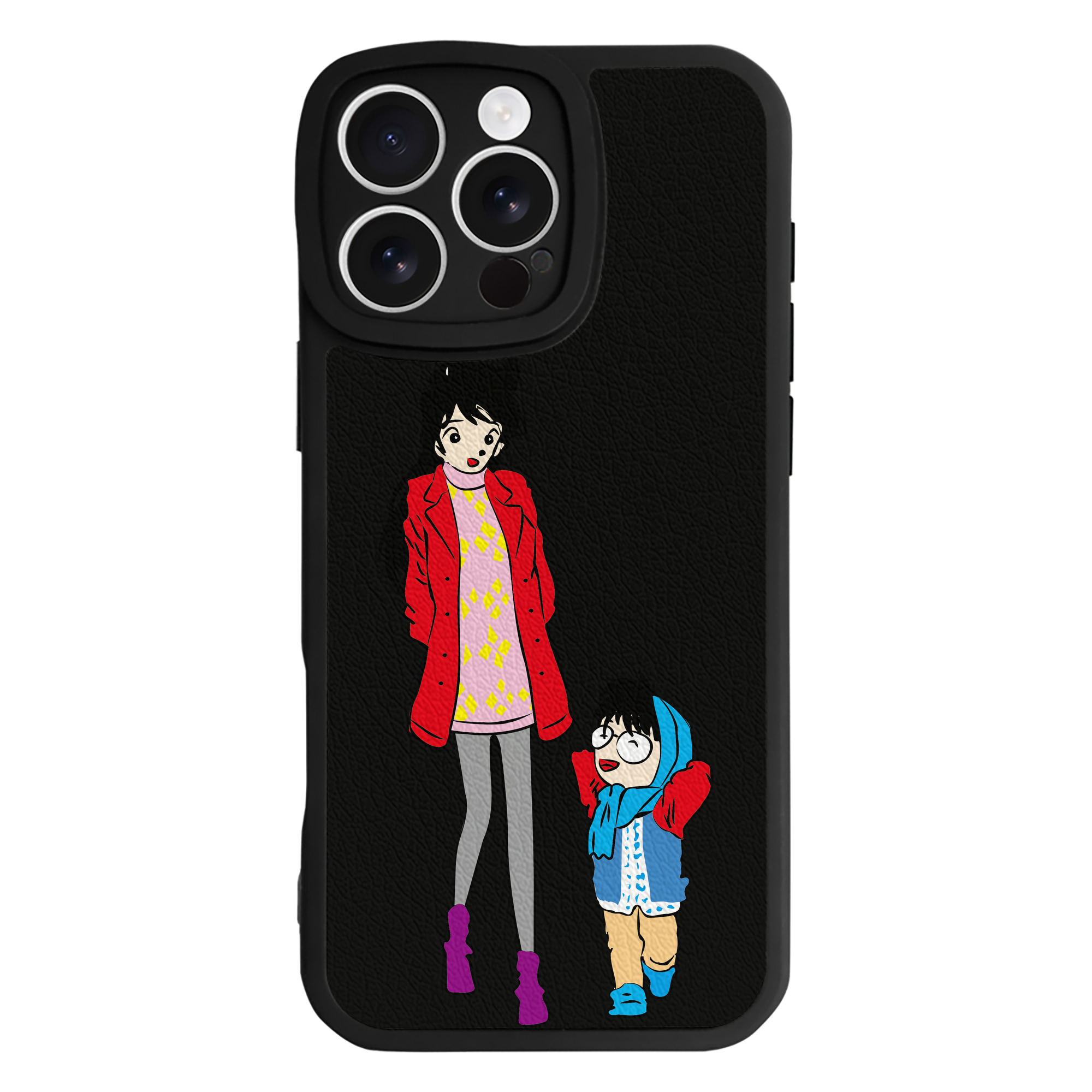 （画像用） 名探偵コナン 江戸川 コナン Detective Conan Conan Edogawa 【iPhone 16シリーズ対応】シリコンスマホケース（レザー調） 材質：シリコン
